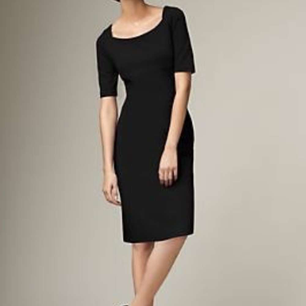 Talbots 3/4 sleeve black dress size 4